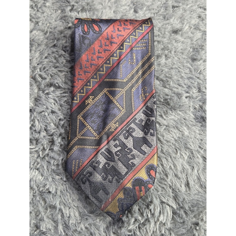 Andrew Fezza 100% Silk Neck Tie Geometric Classic‎ Sexy